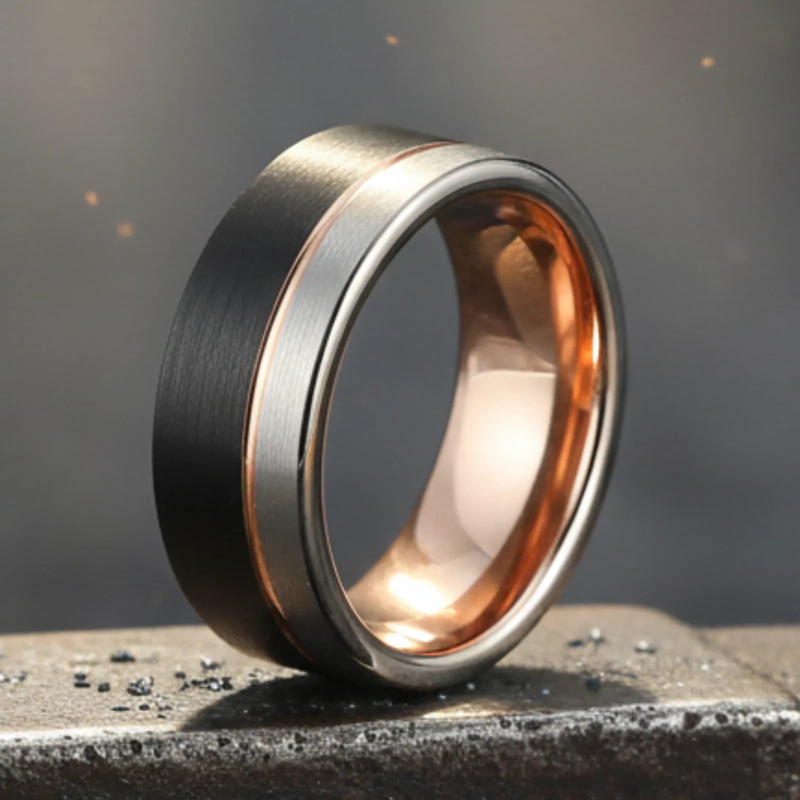 The Alloy, men's tungsten carbide wedding band