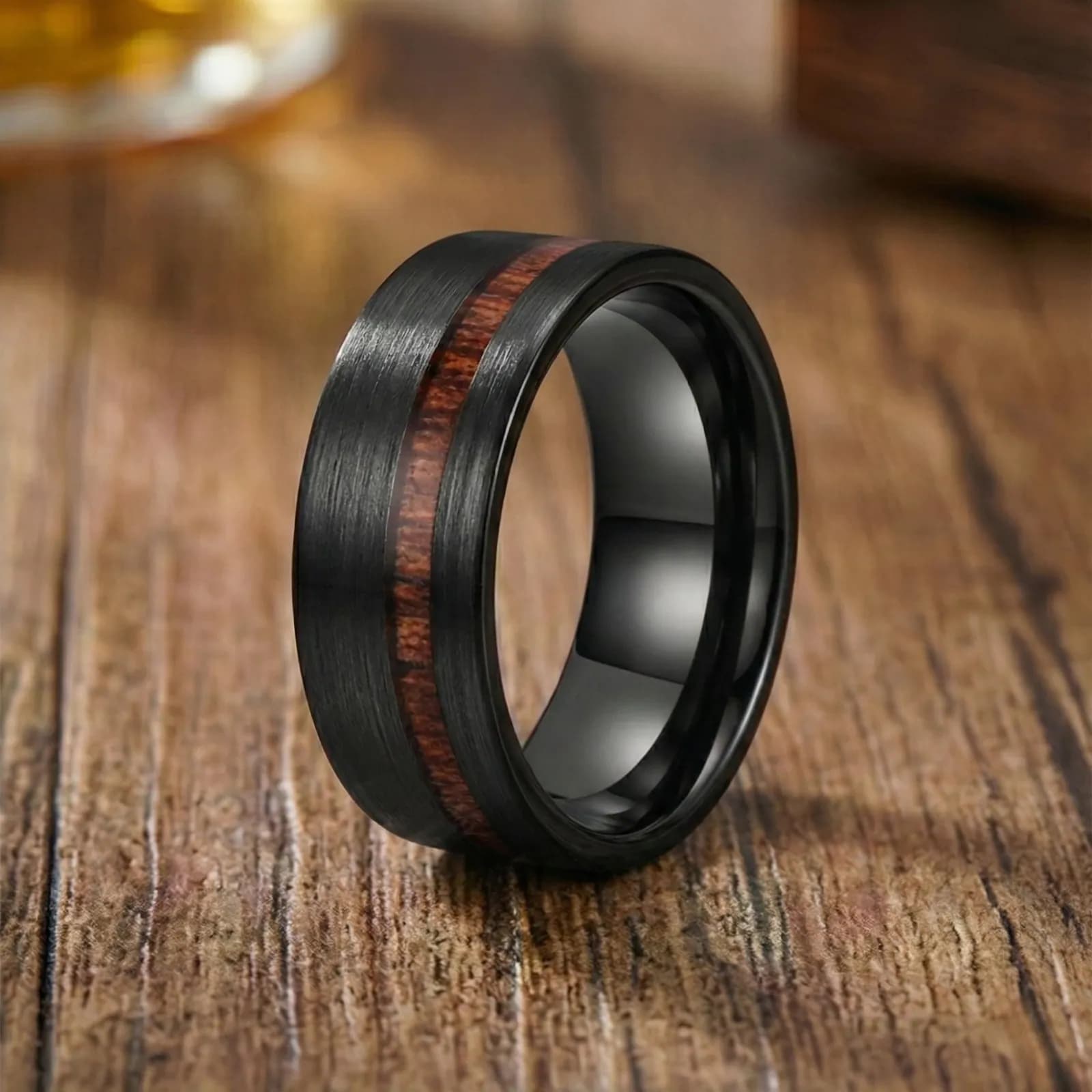 The Dune, men's tungsten carbide wedding band