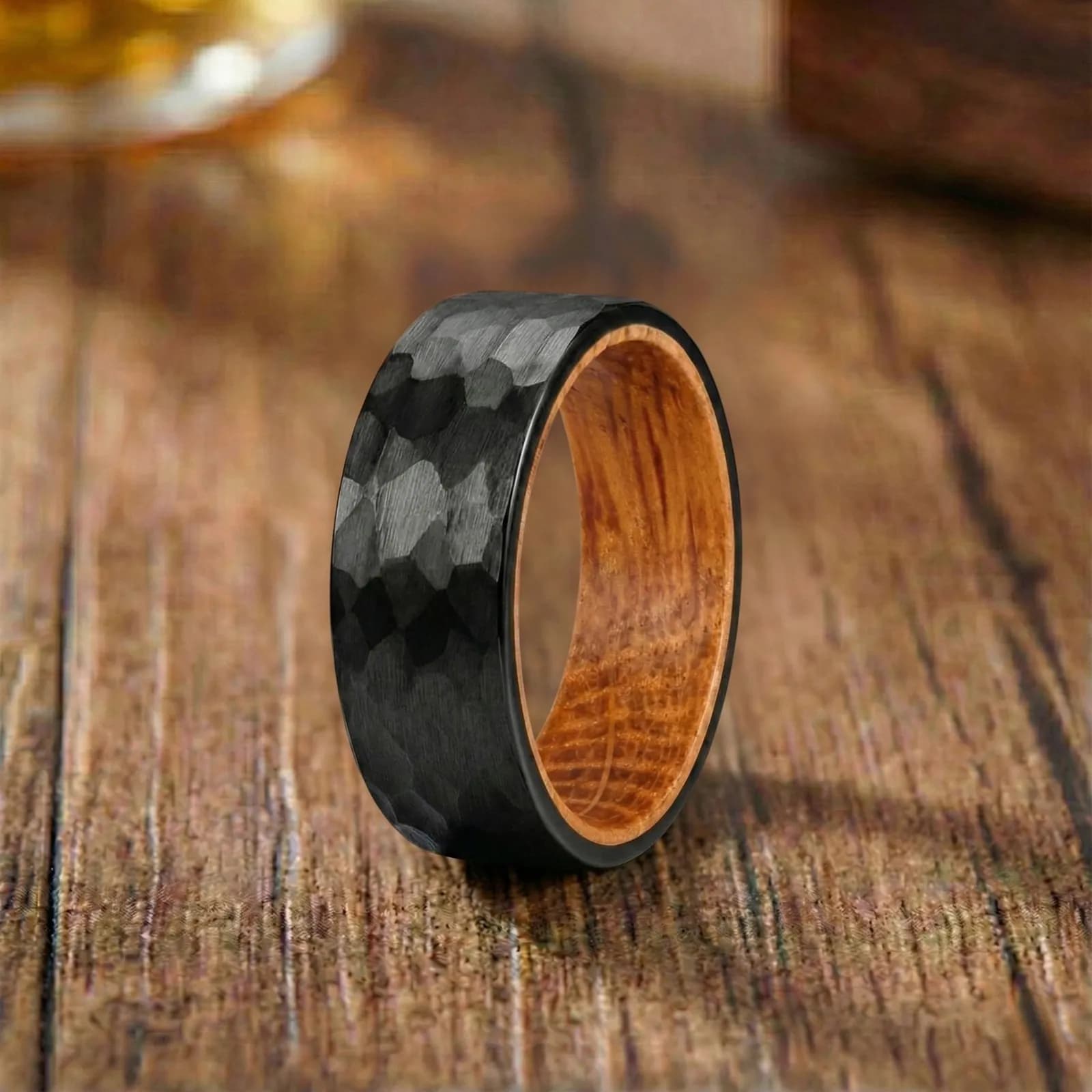The Ember, men's tungsten carbide wedding band