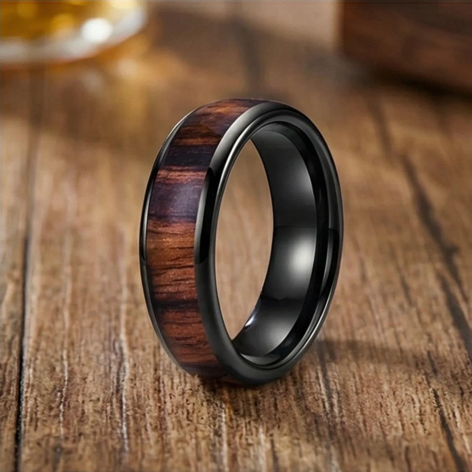 The Vale, men's tungsten carbide wedding band