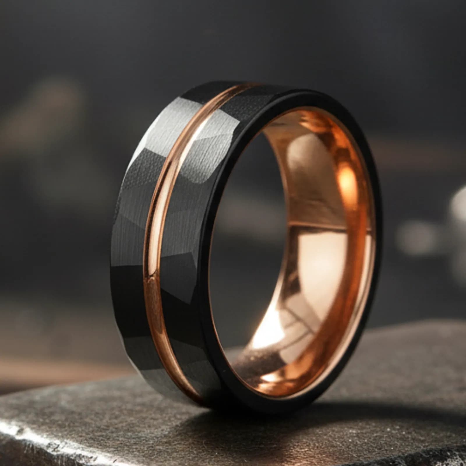 The Vector, men's tungsten carbide wedding band