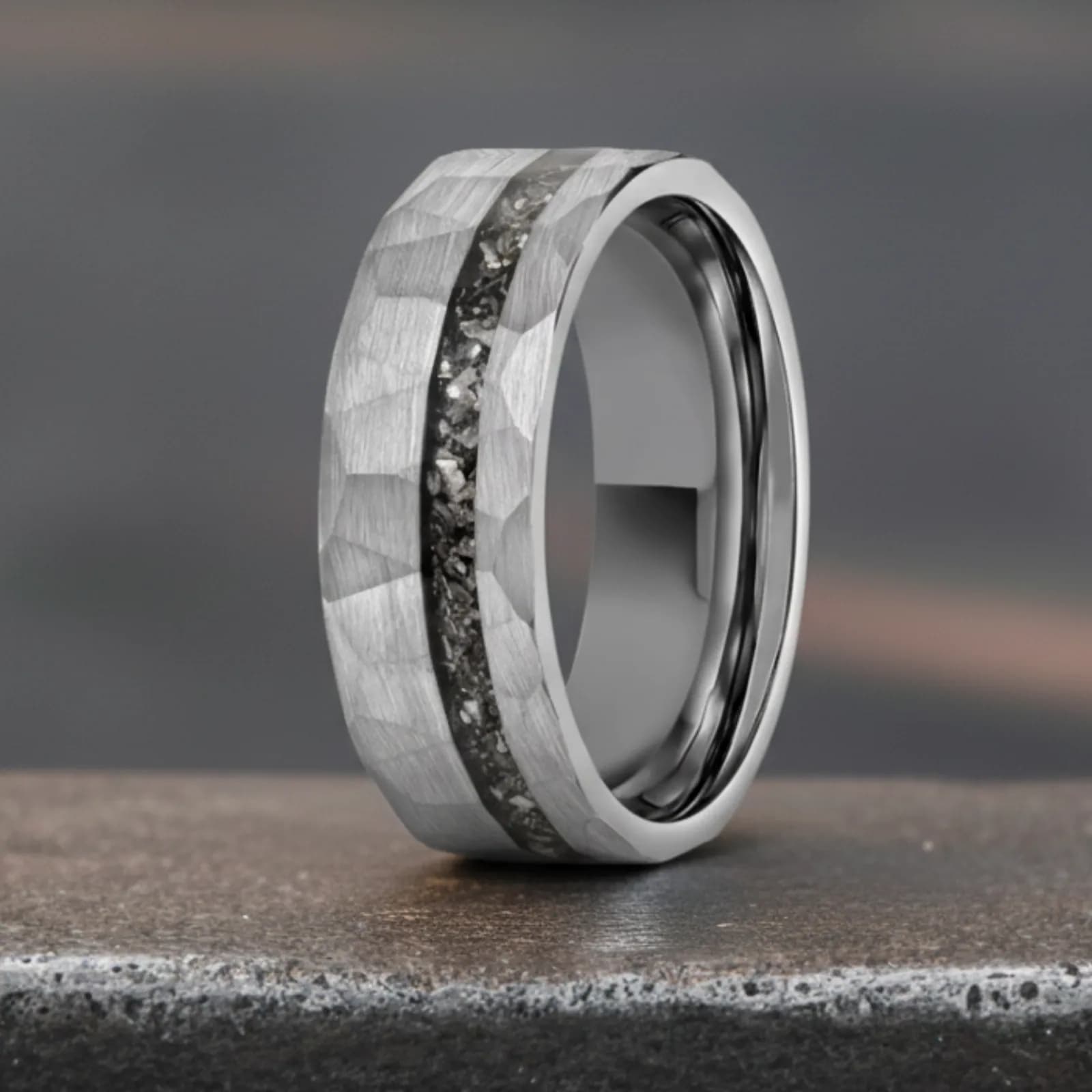 The Vulcan, men's tungsten carbide wedding band